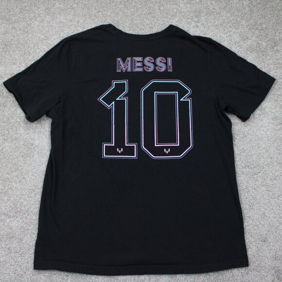 Adidas Messi #10 Jersey Shirt Adult Large Black Regular Fit Inter Miami S/S - Picture 1 of 12